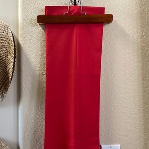 White House Black Market red slacks pockets front and back